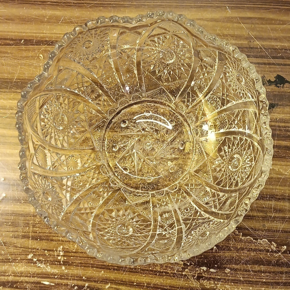 Vintage 1950s Imperial Glass Co serving bowl